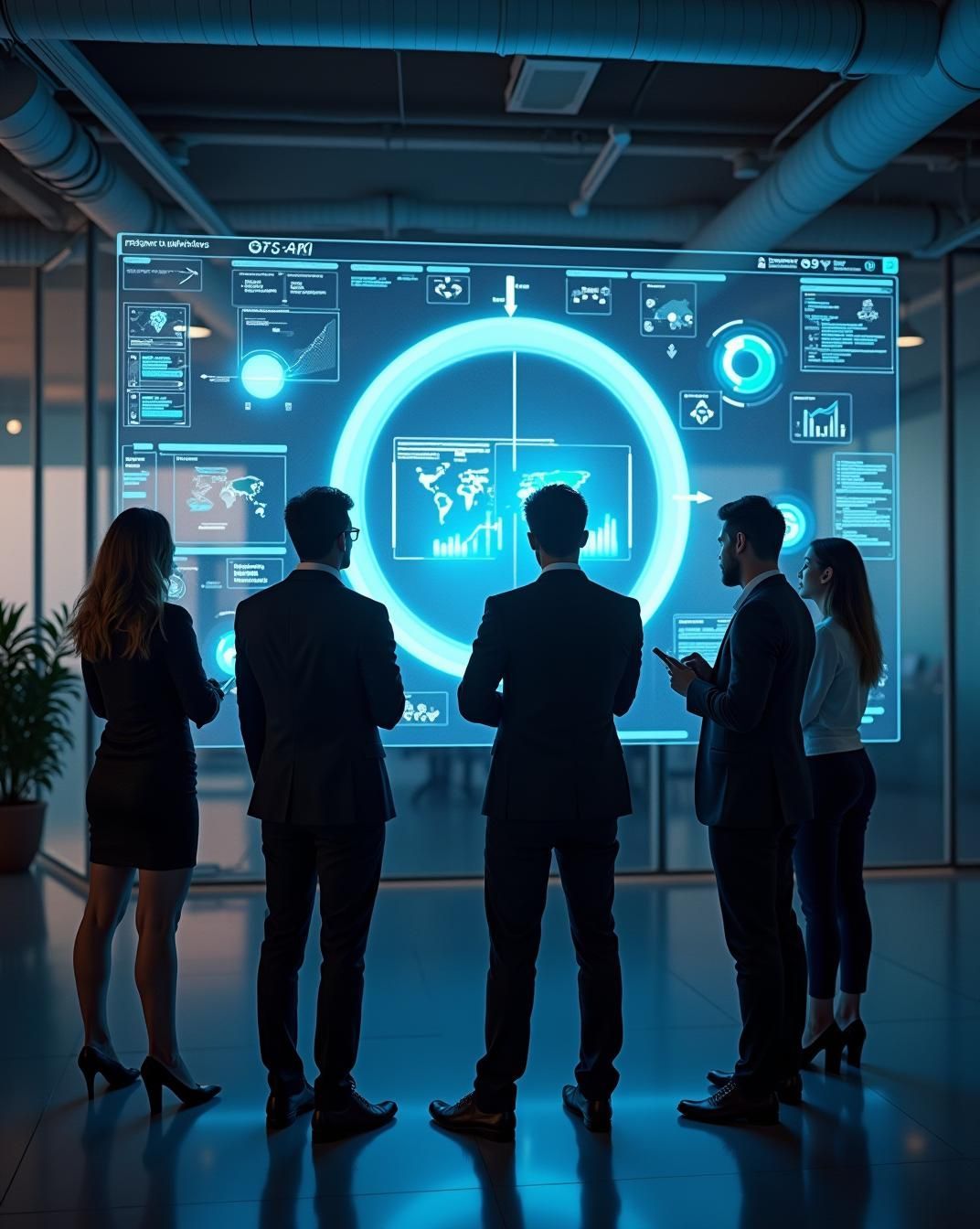 Saferionx engineers discussing digital transformation strategy